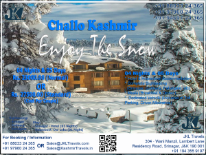 Chaloo Kashmir (04 Nights & 05 Days) 23000