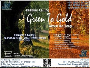 Kashmir Calling - 03 Nights & 04 Days at 16000