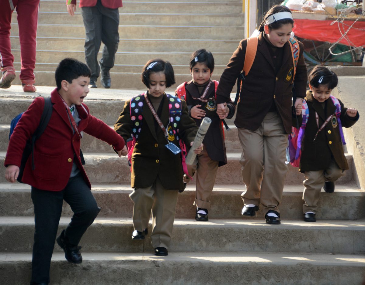 After two years of lockdown children from across the Kashmir Valley started returning to schools