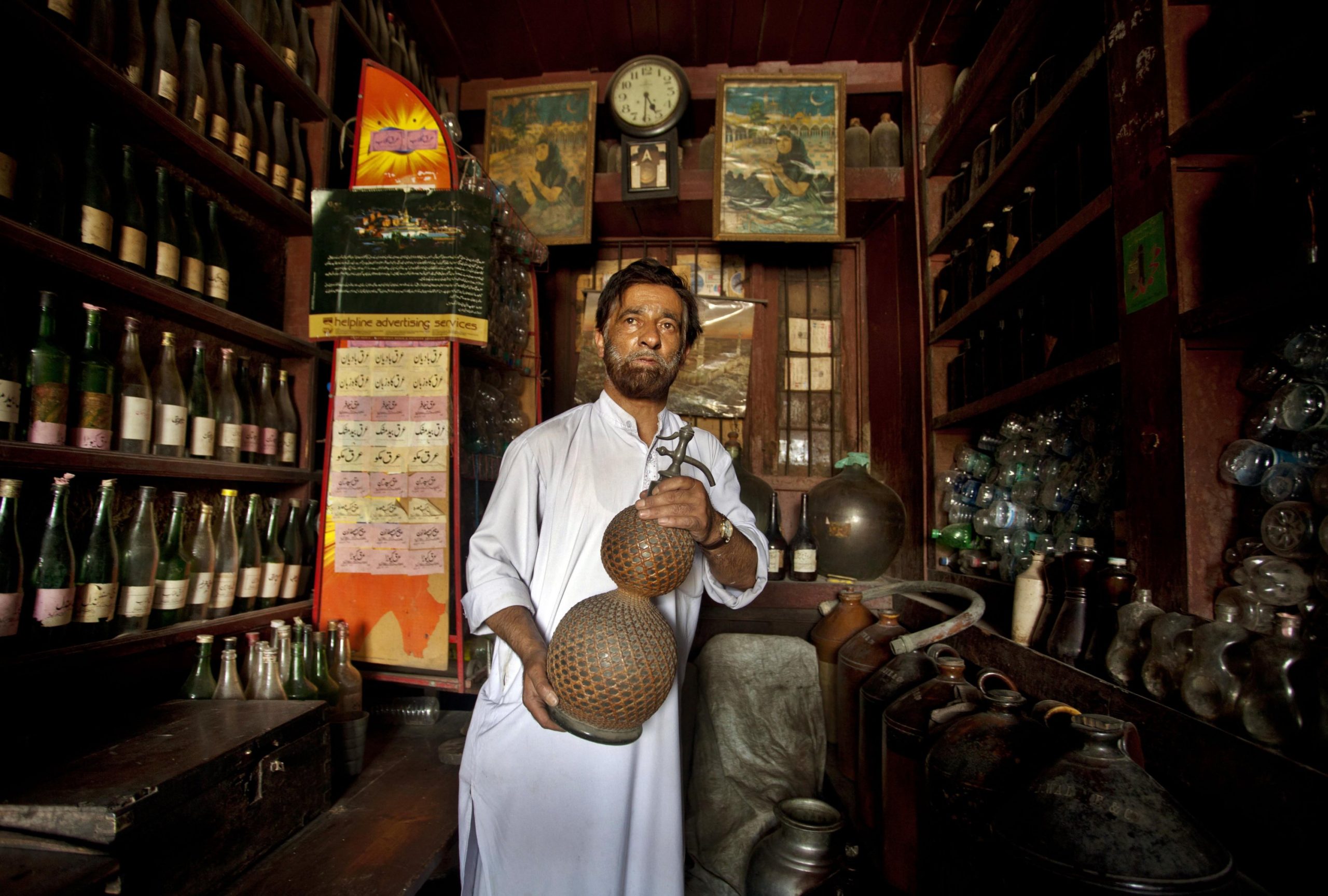 Kashmir’s lone rose water maker Abdul Aziz Kozgar, scents uncertain future