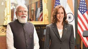 In an historic meet Narender Modi gently got a presses on human rights by Kamala Harris