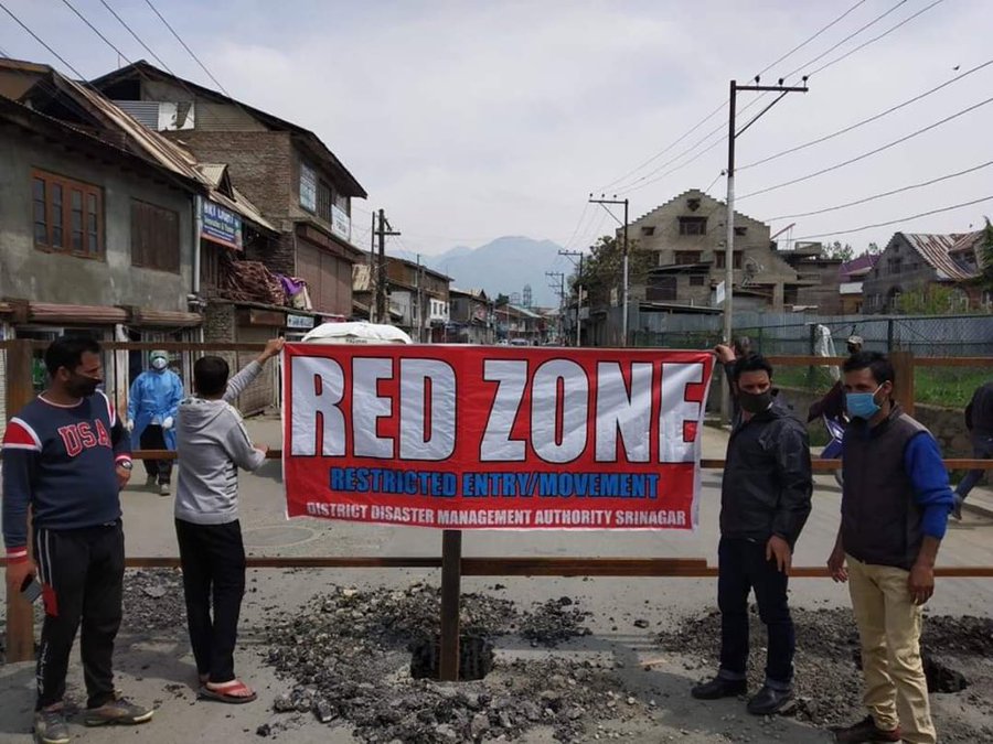Eight areas in Srinagar declared micro-containment zones as 02 died & 109 fresh cases of COVID reported in J&K