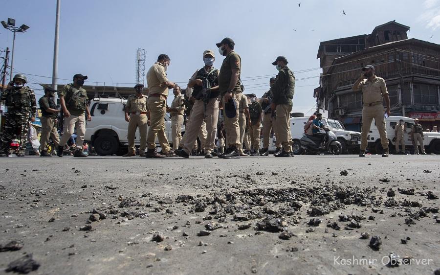 Two persons injured in grenade attack in Eidgah area