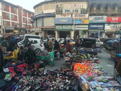 Road encroachment by street vendors leaves pedestrians at risk