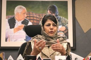 Amit Shah is going around Kashmir beating drums of normalcy, While I am under house arrest: Mehbooba Mufti