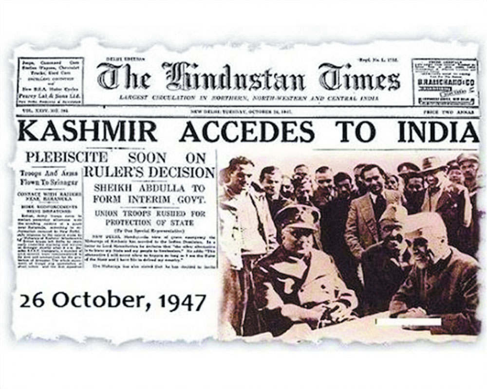 And the Kashmir joins the Indian Dominion