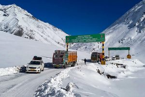 Major highways closed, high-altitude villages cut off after snowfall, rain in J&K