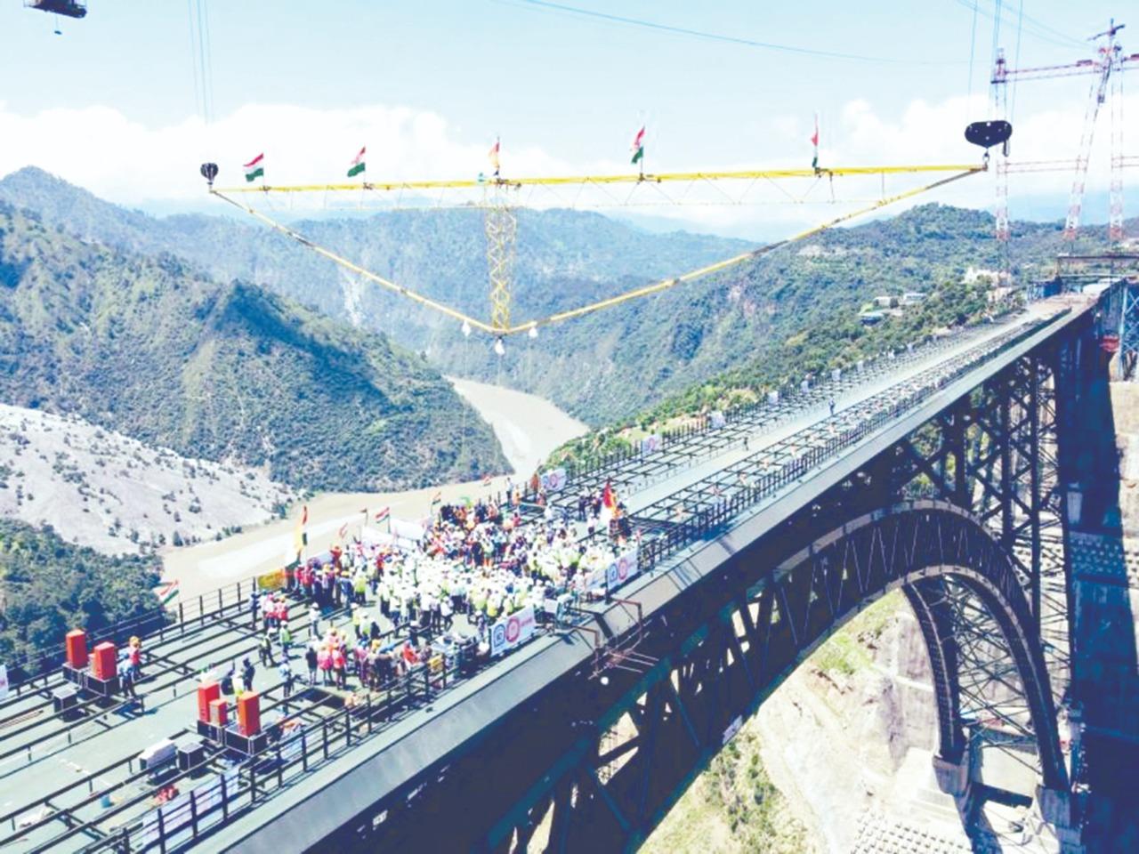 90% Work completed on USBRL Project connecting Kashmir to rest of India: Railway Minister