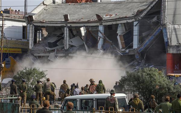 Amid tight security showroom demolished in Bathindi