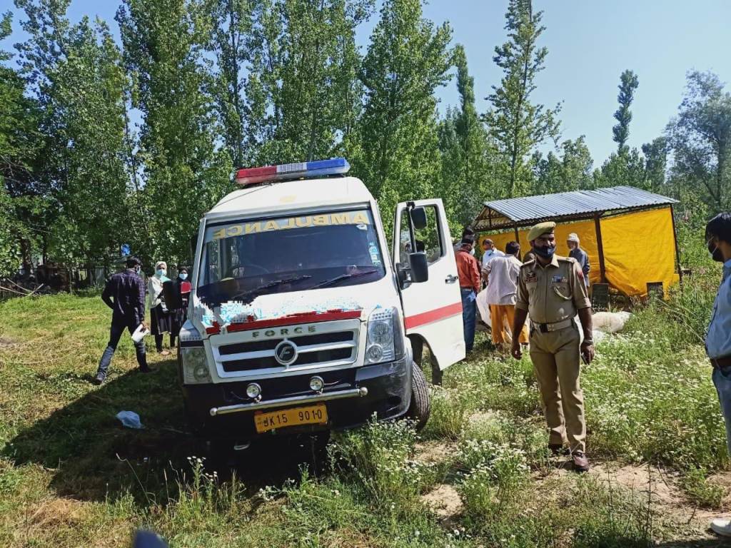 Two persons died after hit by ambulance near children's hospital in Bemina