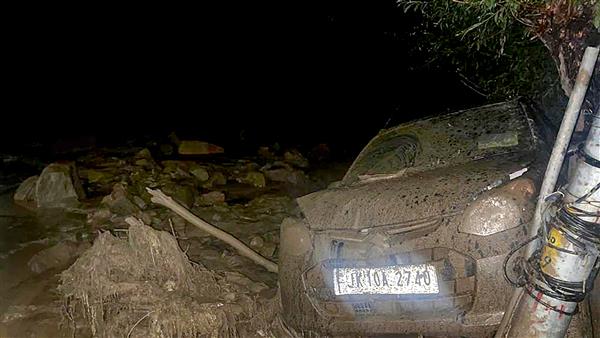 Heavy rainfall triggers flash floods in Ladakh damage to property and infrastructure