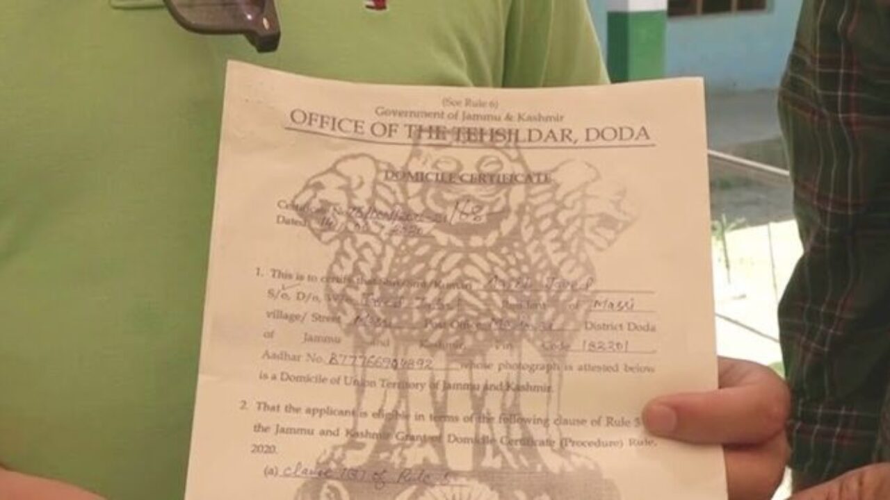 Govt extends deadline for Registration of Bonafide Migrants, DPs for Domicile Certificate