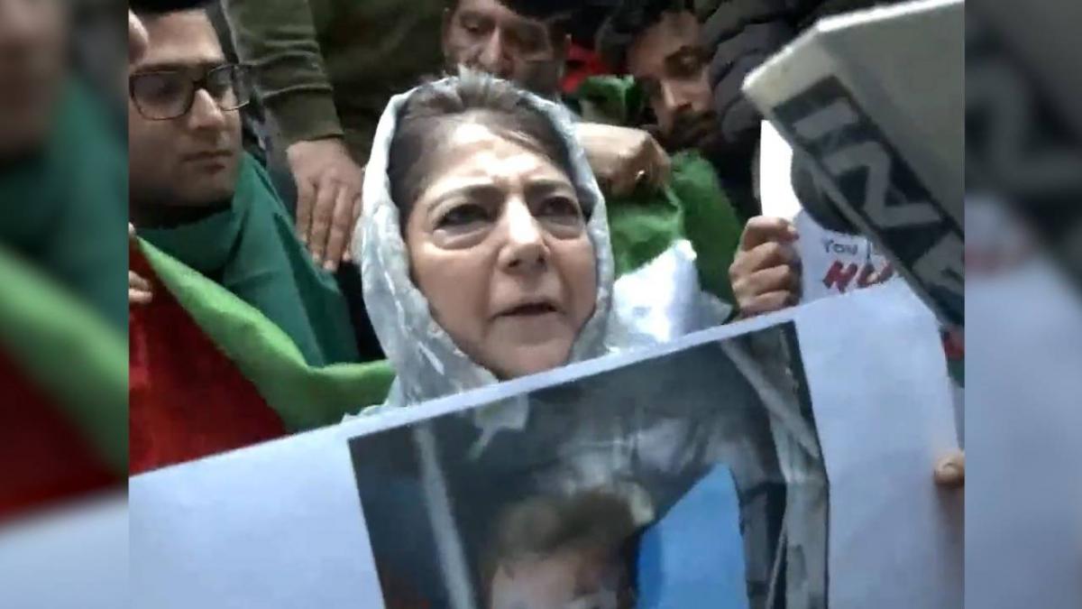 Mehbooba Mufti draws parallel between Kashmir and Palestine, Condemns Israel’s Offensive