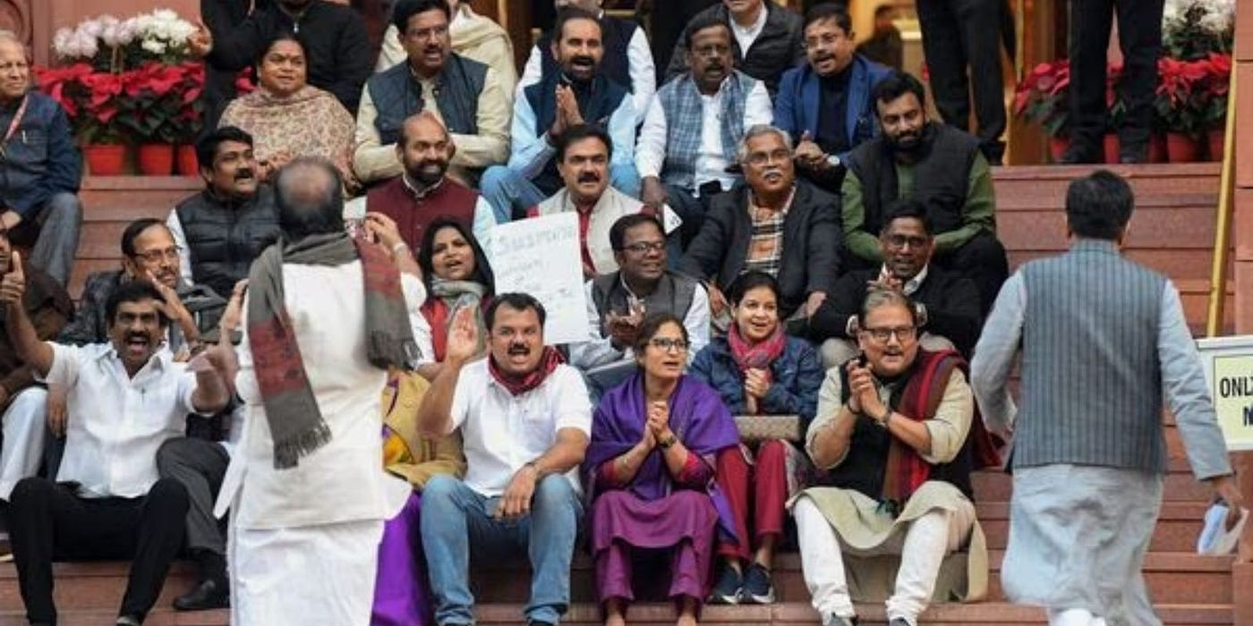 Parliamentary Turmoil: Two More MPs Suspended, INDIA Bloc Takes Dig ‘Batting Without Fielders’