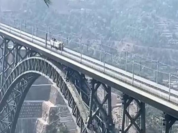 Electric Engine Takes Historic Ride Across World's Highest Arch Bridge in Reasi!