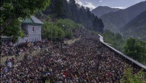 Faith Finds Refuge: Tens of Thousands Flock to Kashmir's Sacred Grove