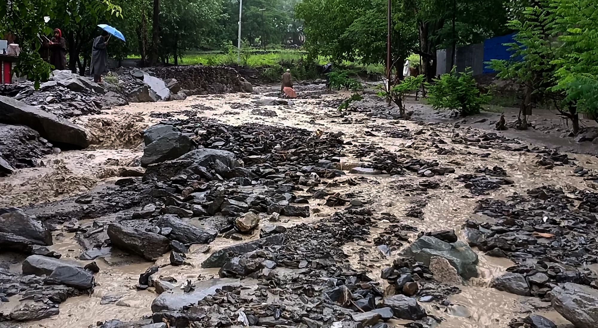 Cloudburst Chaos: Vital Srinagar-Kargil Road Blocked, Cleanup in Progress