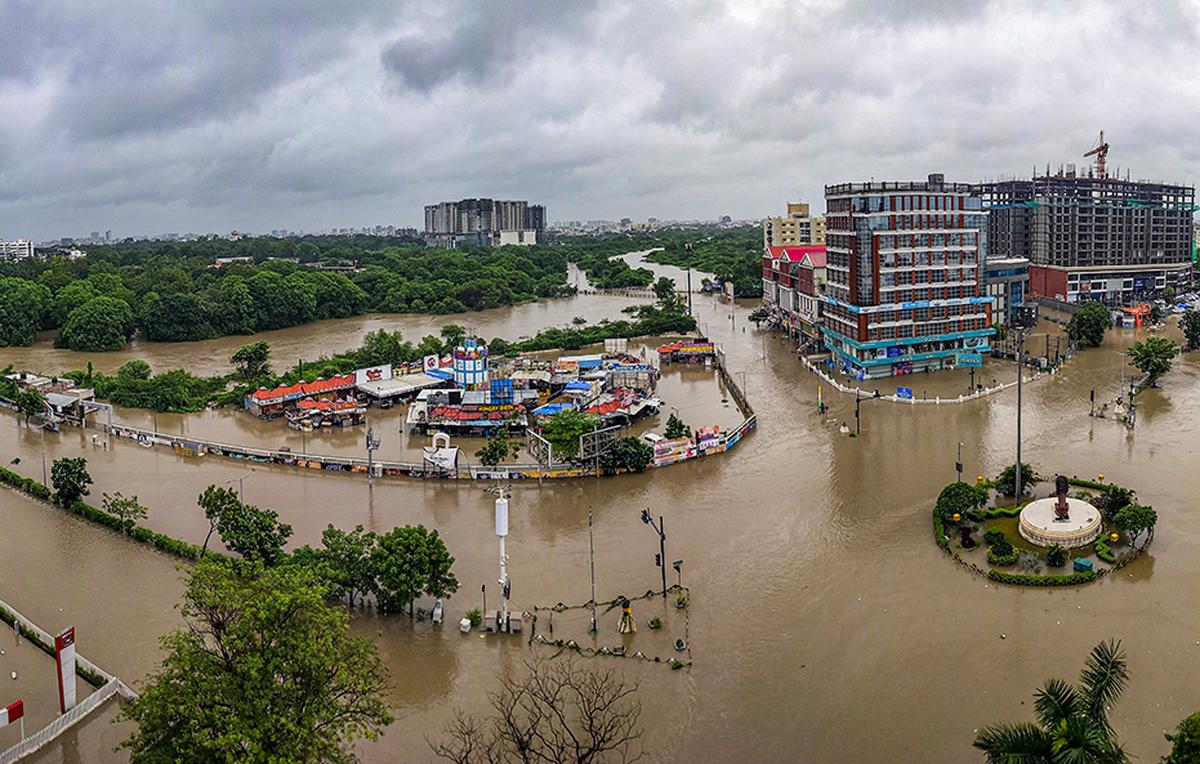 Gujarat Floods: Death Toll Climbs to 28, PM Modi Reaches Out to CM as IMD Warns of More Rain