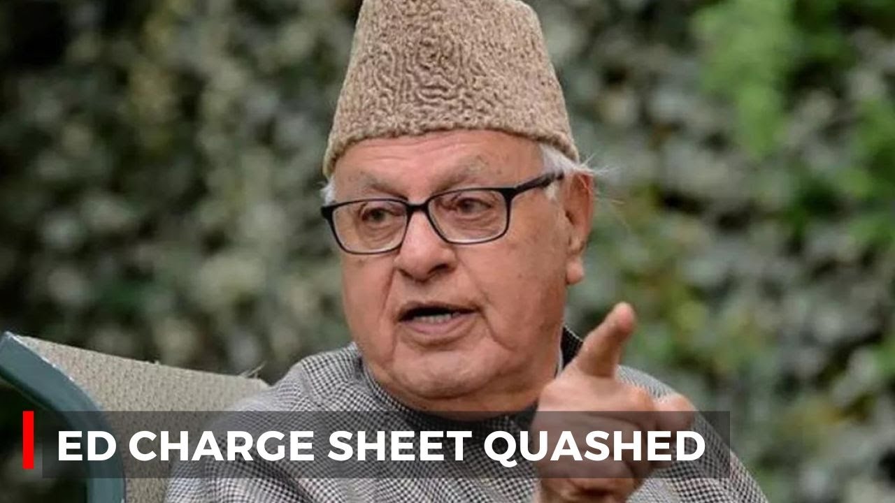 Relief for Farooq Abdullah: High Court Quashes ED Chargesheet in J&K Cricket Association Scam