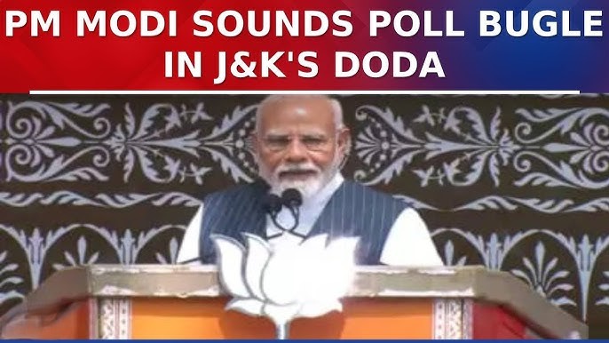 PM Modi Blasts Congress, PDP, and NC in Doda Rally; Promises Statehood for J&K if BJP Wins