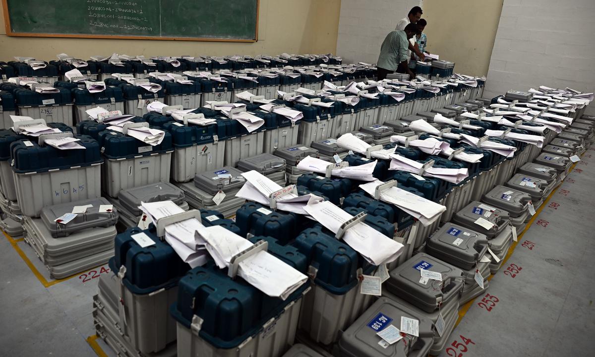 Securing the Vote: EVM Strong Rooms Guarded by Candidates and Supporters Pre-Counting