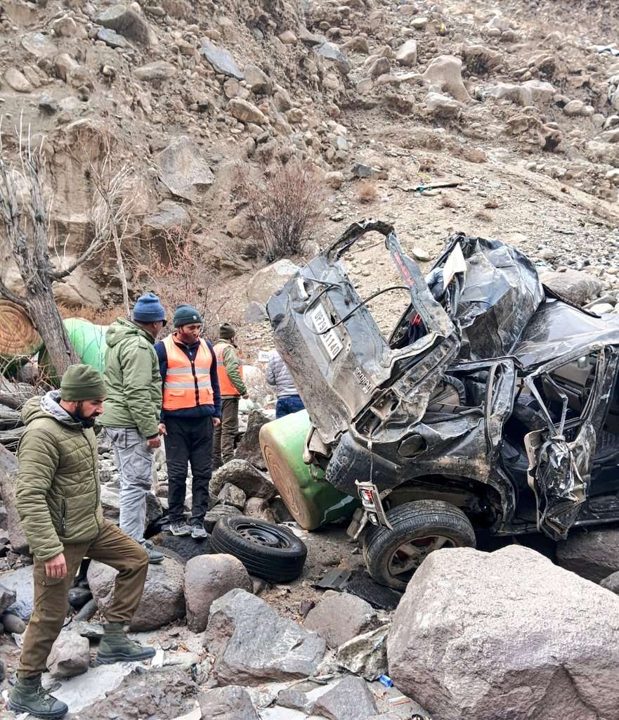 Kargil Road Tragedy: Five Lives Lost, Two Critically Injured in Harrowing Accident