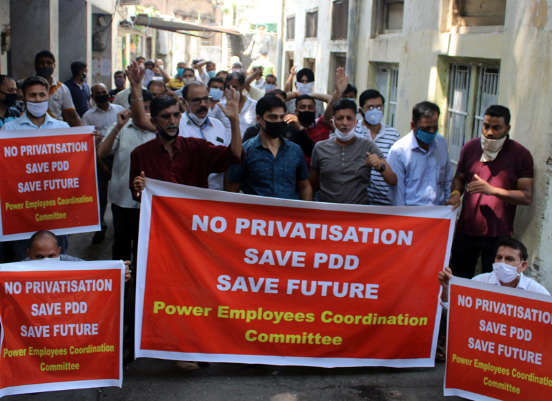 Power Distribution Privatisation Sparks Protests by J&K PDD Employees