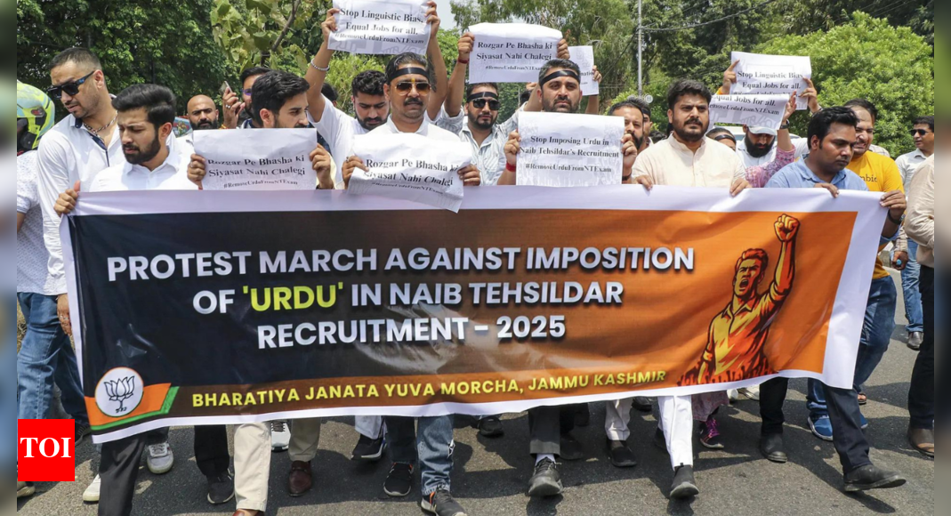 Language or Injustice? BJP Protests Urdu Mandate for Government Jobs in J&K