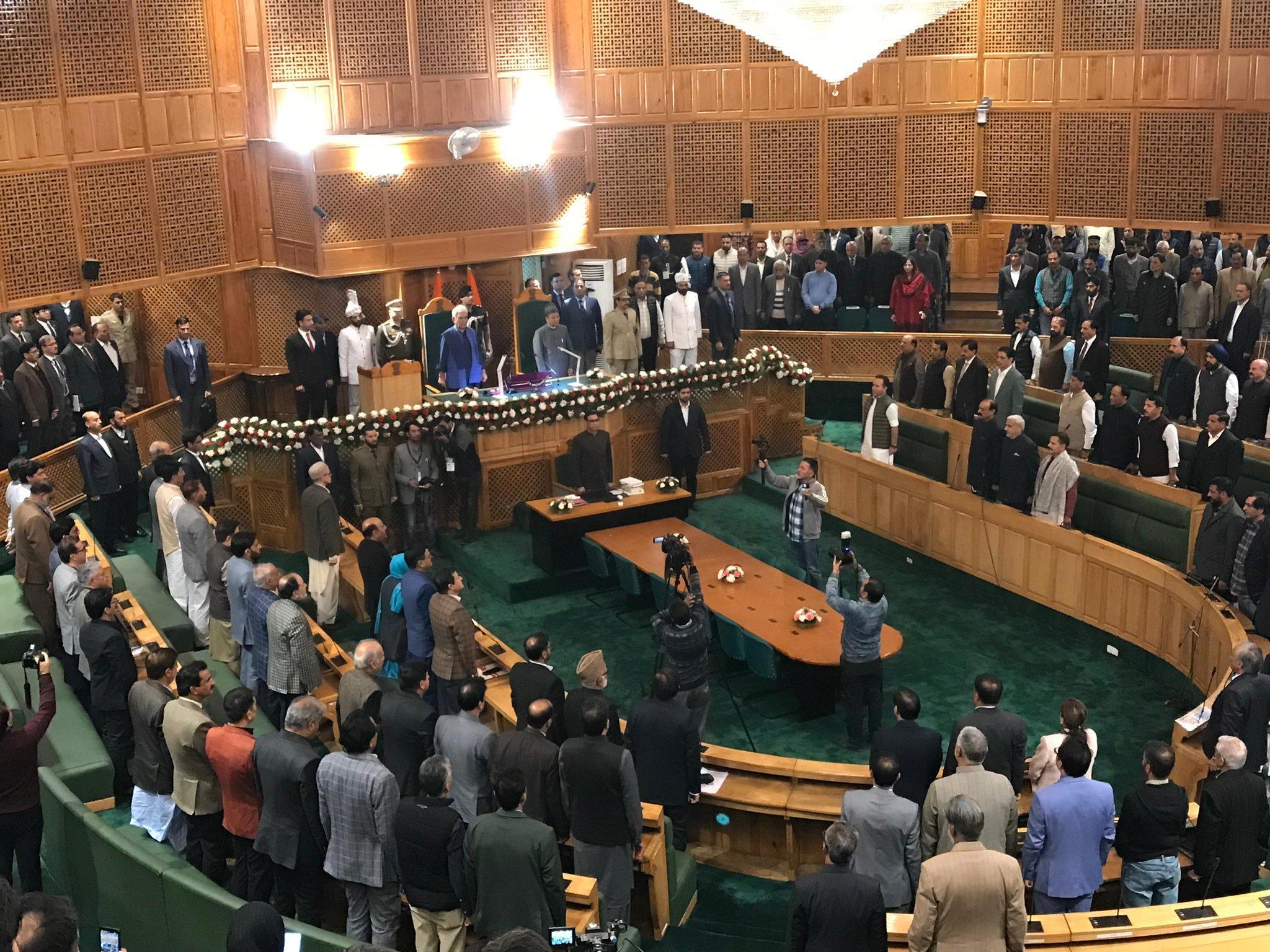 Autumn Session Opens Amid Political Sparring: NC–BJP Clash Over Obituary References in J&K Assembly