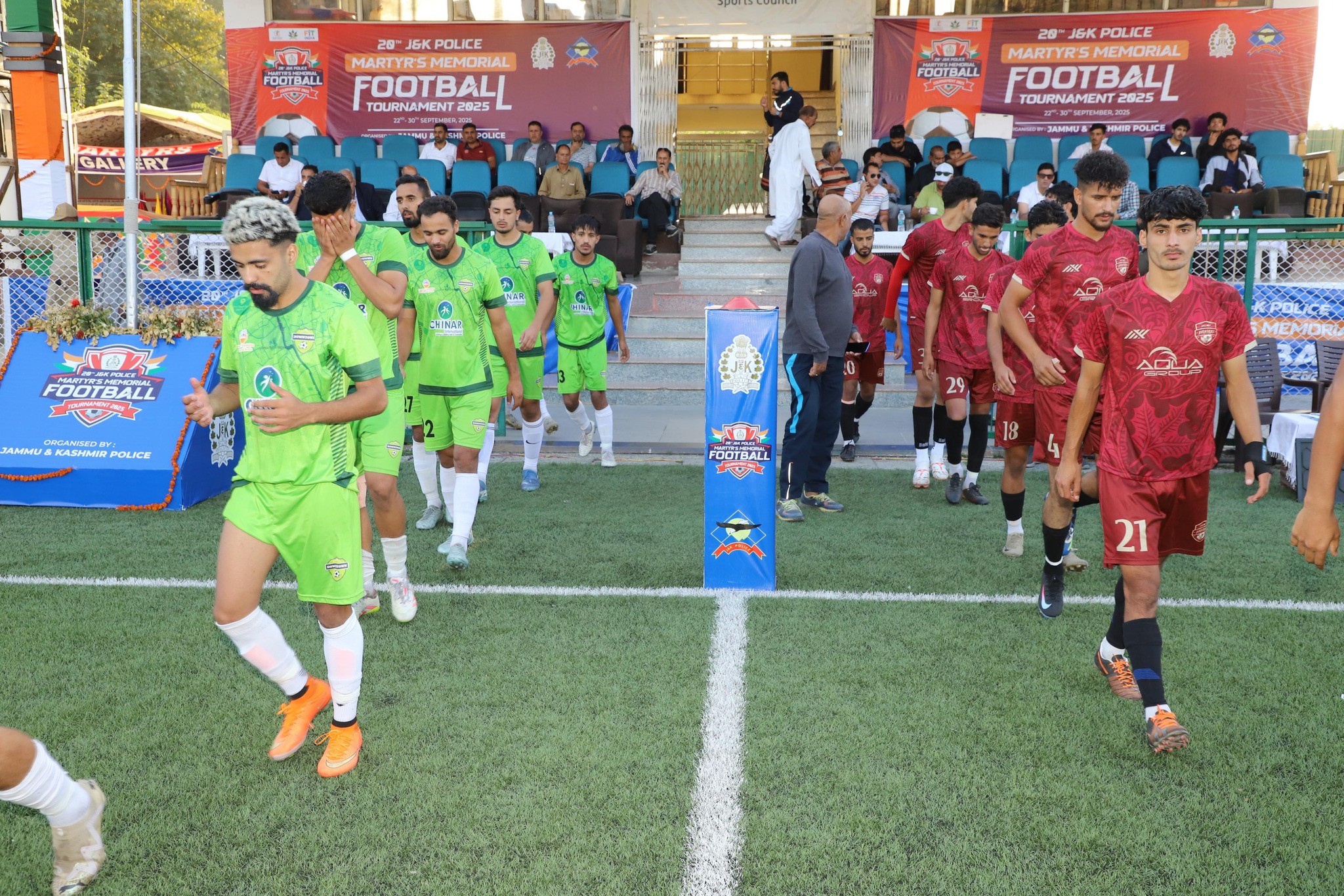 J&K Police Martyr’s Memorial Football Tournament Ends in Controversy: 15 Detained for Not Standing During National Anthem