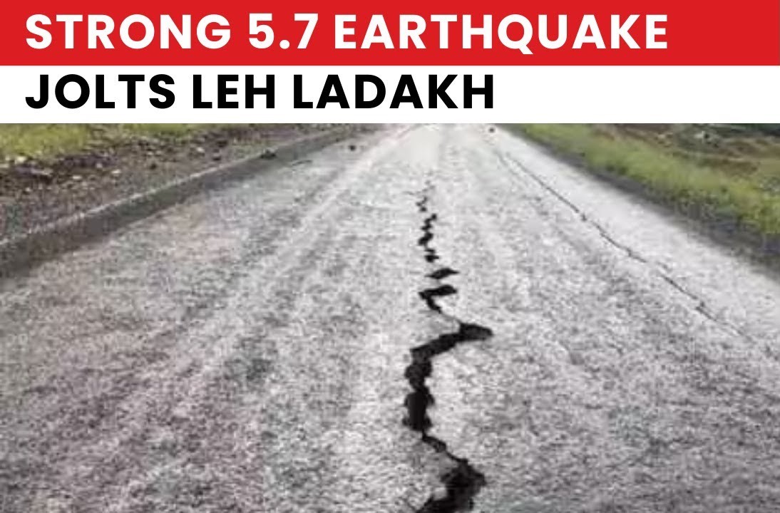 Ladakh Earthquake: 5.7-Magnitude Tremor Jolts Leh, Sparks Advisory as J&K Records Repeated Seismic Activity