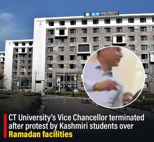 CT University VC Removed After Ramadhan Meal Row Involving Kashmiri Students