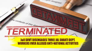 J&K Government Disengages 3 Jal Shakti Workers Over Alleged Anti-National Activities