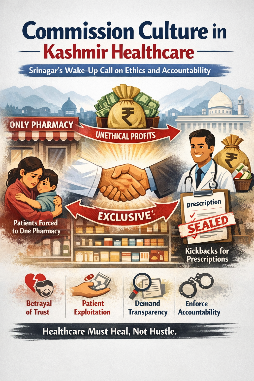Commission Culture in Kashmir Healthcare: Srinagar’s Wake-Up Call on Ethics and Accountability