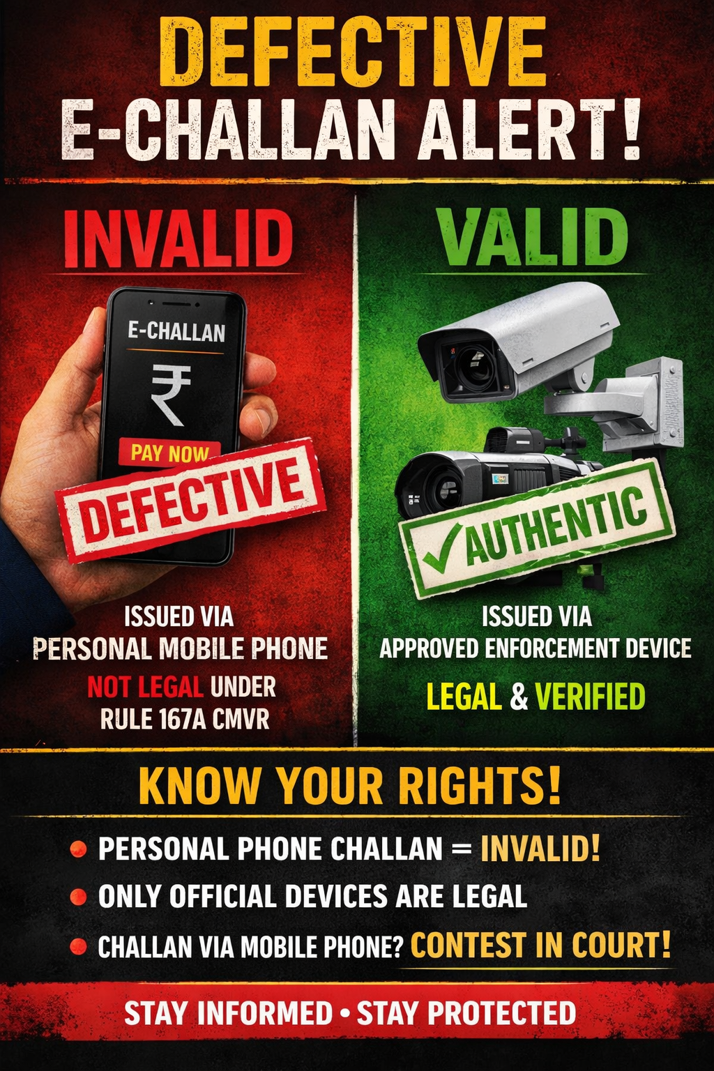 Srinagar Court Declares Personal Mobile Phone E-Challans Invalid Under CMVR Rules