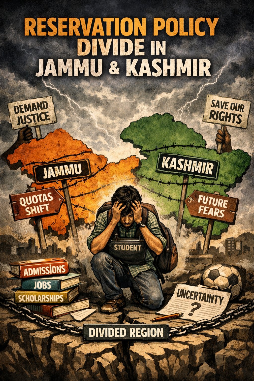 J&K Reservation Policy Divide Deepens: Kashmir Students Fear Loss of Opportunities and Identity