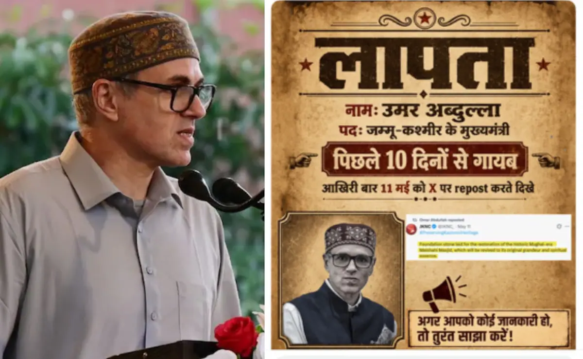 ‘Missing’ Posters of Omar Abdullah Spark Political Row in Kashmir, NC Calls It Smear Campaign