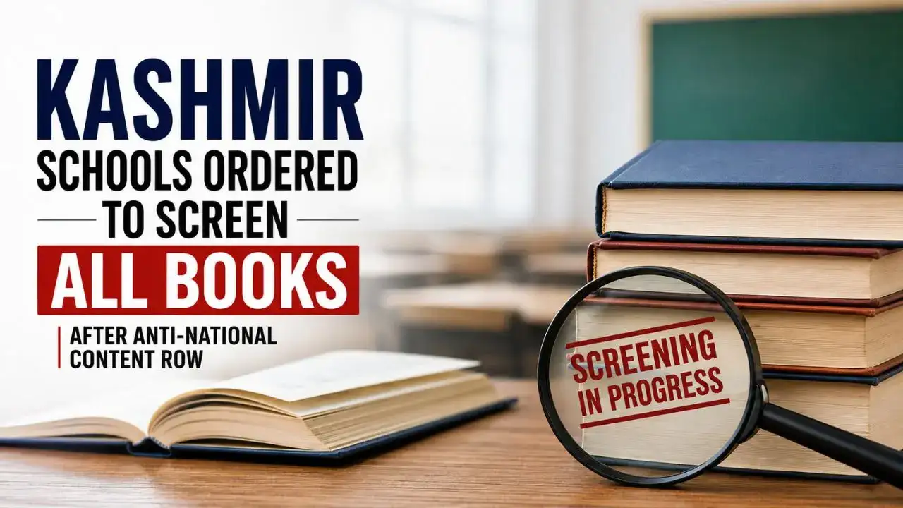 J&K Government Orders Screening of School Textbooks Across Kashmir for Objectionable Content