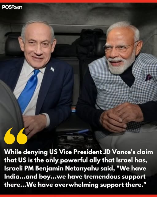 Netanyahu Rejects JD Vance’s ‘Only Ally’ Claim, Praises India’s Support Amid Emerging US-Israel Differences