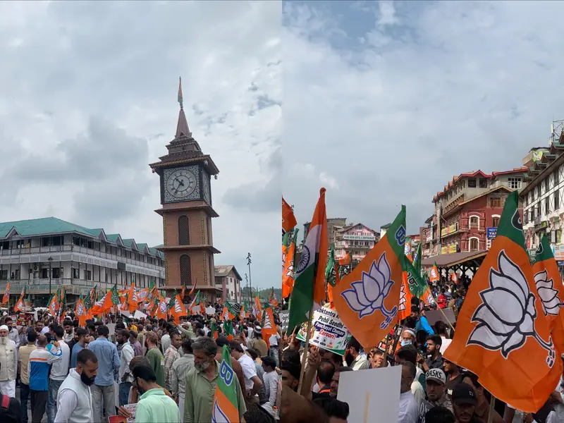 NC Vs BJP in Srinagar: Two Protests, Two Narratives and One Frustrated Public