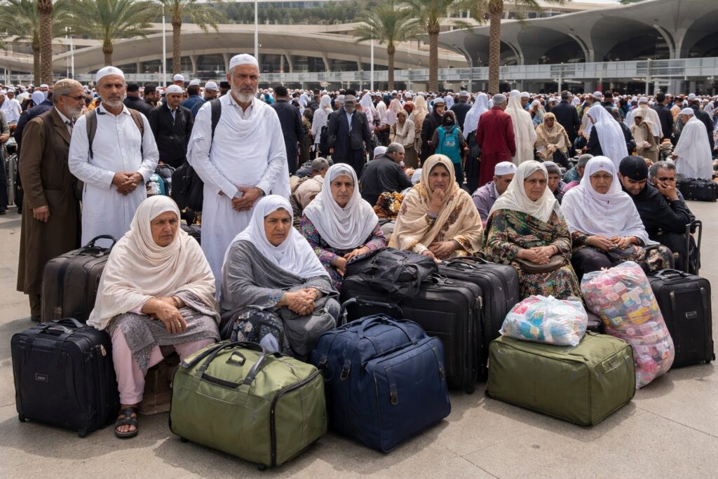Elderly Kashmiri Umrah Pilgrims Face Hardship as Saudi Flight Cancellations Continue
